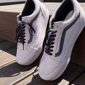 Vans Low Top Suede Sneakers in Lavender and Purple